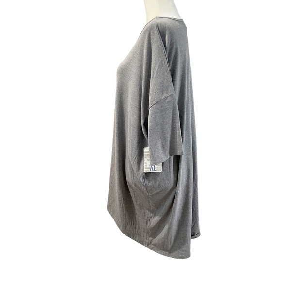 NWT LuLaRoe (LLR) Irma Woman’s XL Solid Light Grey Color Hi-Low - Picture 2 of 6